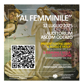 EVENTO CULTURALE "AL FEMMINILE"